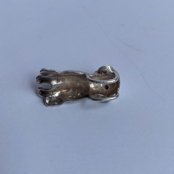 2/$40 🌟 VTG dog pendant with blue jewel eyes - Picture 5 of 9